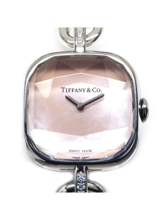 Tiffany & Co Watch Hardware Diamond Lug Square Pink main image 8